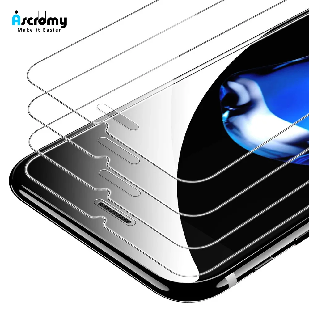 10 шт. с уровнем твердости 9H Защитная пленка для экрана iPhone 11 Pro 12 X XS Max XR 8 Plus 7 6 6S 5S 5C