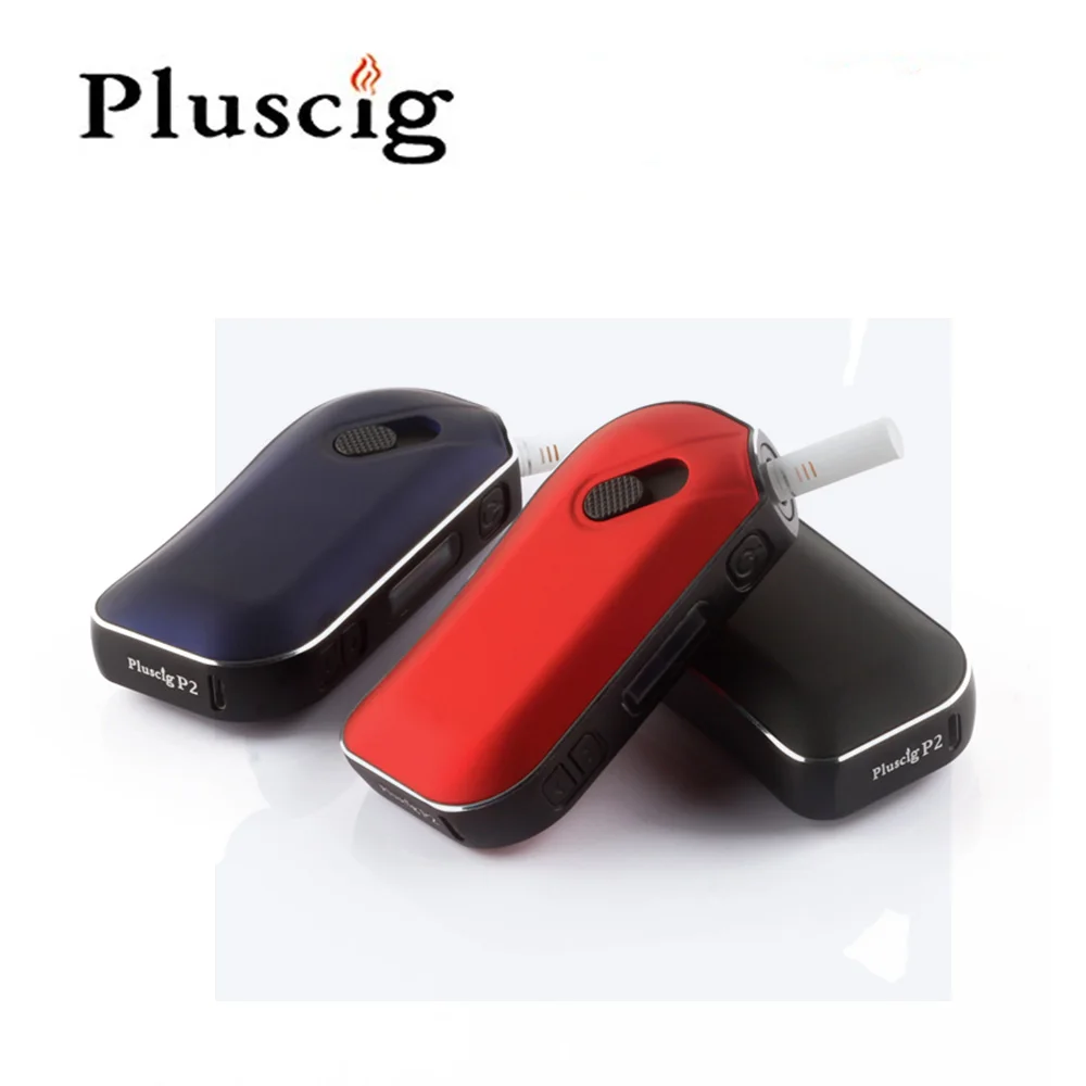 Pluscig P2 LED Display Temp-Control 1300mAh Big Battery compatibility with Box  Mob Electronic Cigarette Vape Kit(2pcs)