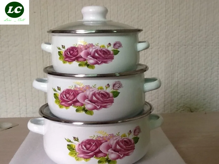 Бесплатная доставка набор кастрюль 1 2 литра кухонная утварь 16/18/20 см кухонные