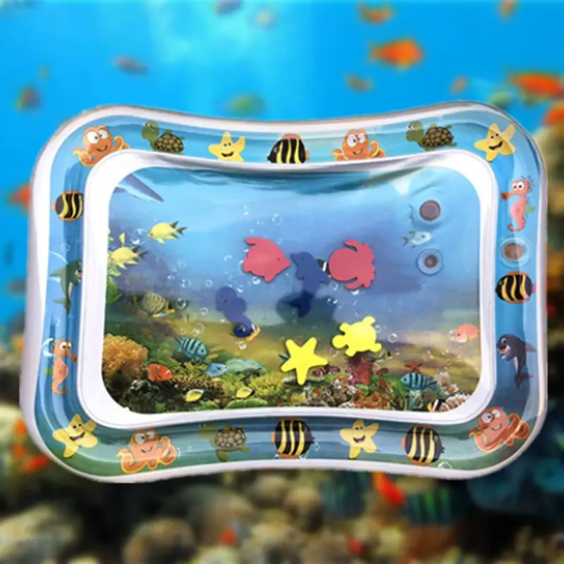 Новые детские игрушки надувной животик время воды играть мат центр деятельности
