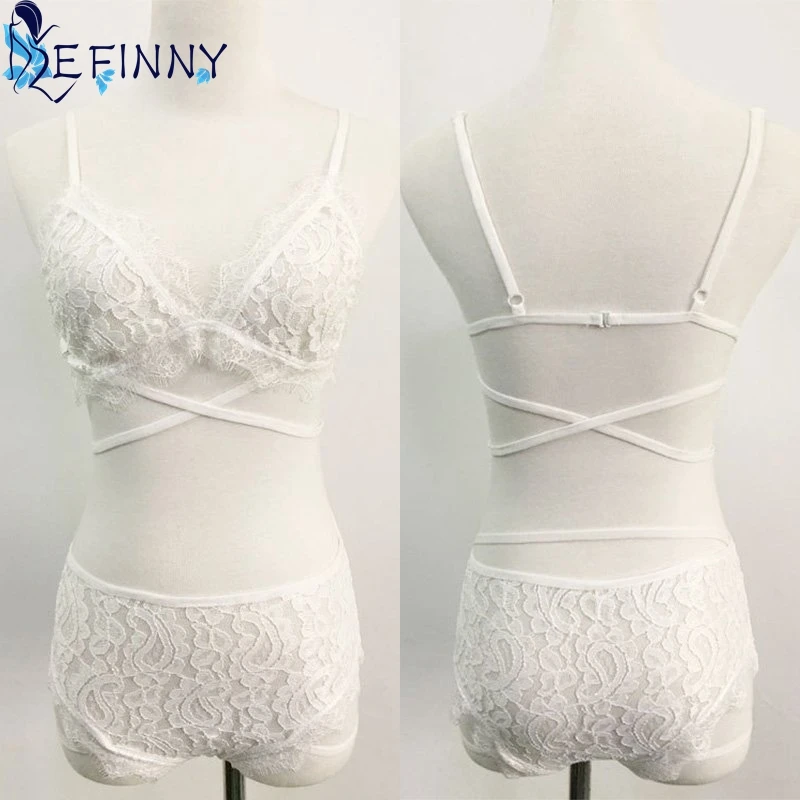 Бюстгальтер женский белый кружевной без подкладки|lingerie bra set|bra setfloral |