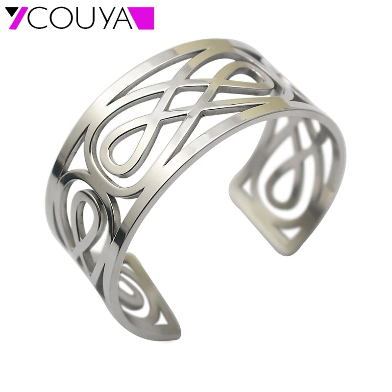 2016 Нержавеющая сталь Браслеты ювелирные изделия классика Bijoux Мода выдалбливают