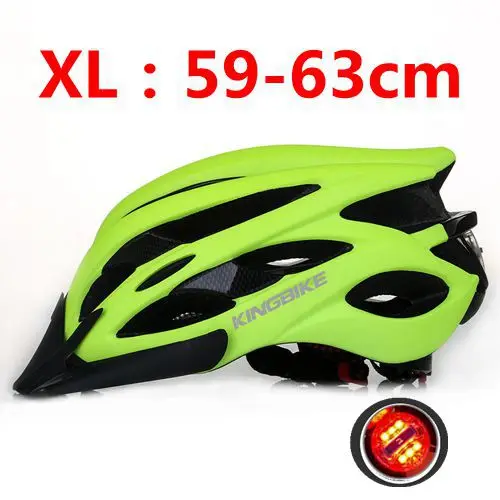 green KINGBIKE велосипедный шлем для мужчин и женщин дорожный велосипедный шлем с козырьком L-629 mtb шлем fahrradhelm cascos ciclismo carretera Размер: M-L-XL - Цвет: green