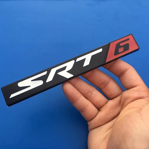 1 шт. 3D металлический SRT6 SXT6 SRT8 SXT8 Задняя эмблема на багажник наклейки для автомобиля Наклейка для DODGE JEEP - Название цвета: style 2