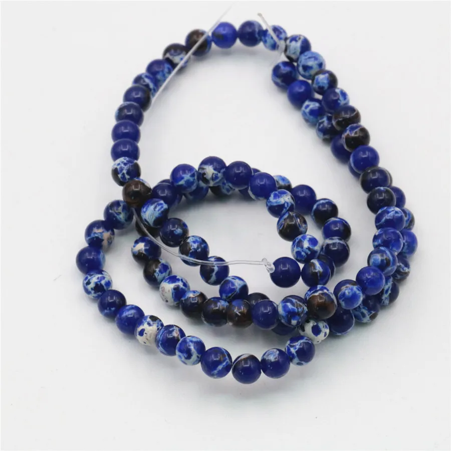 New Arrival Wholesale Lapis lazul blue Turkey Stone Many Sizes 4/6/8/10mm Beads Jewellery DIY Accessories Manual Women Gift | Украшения и