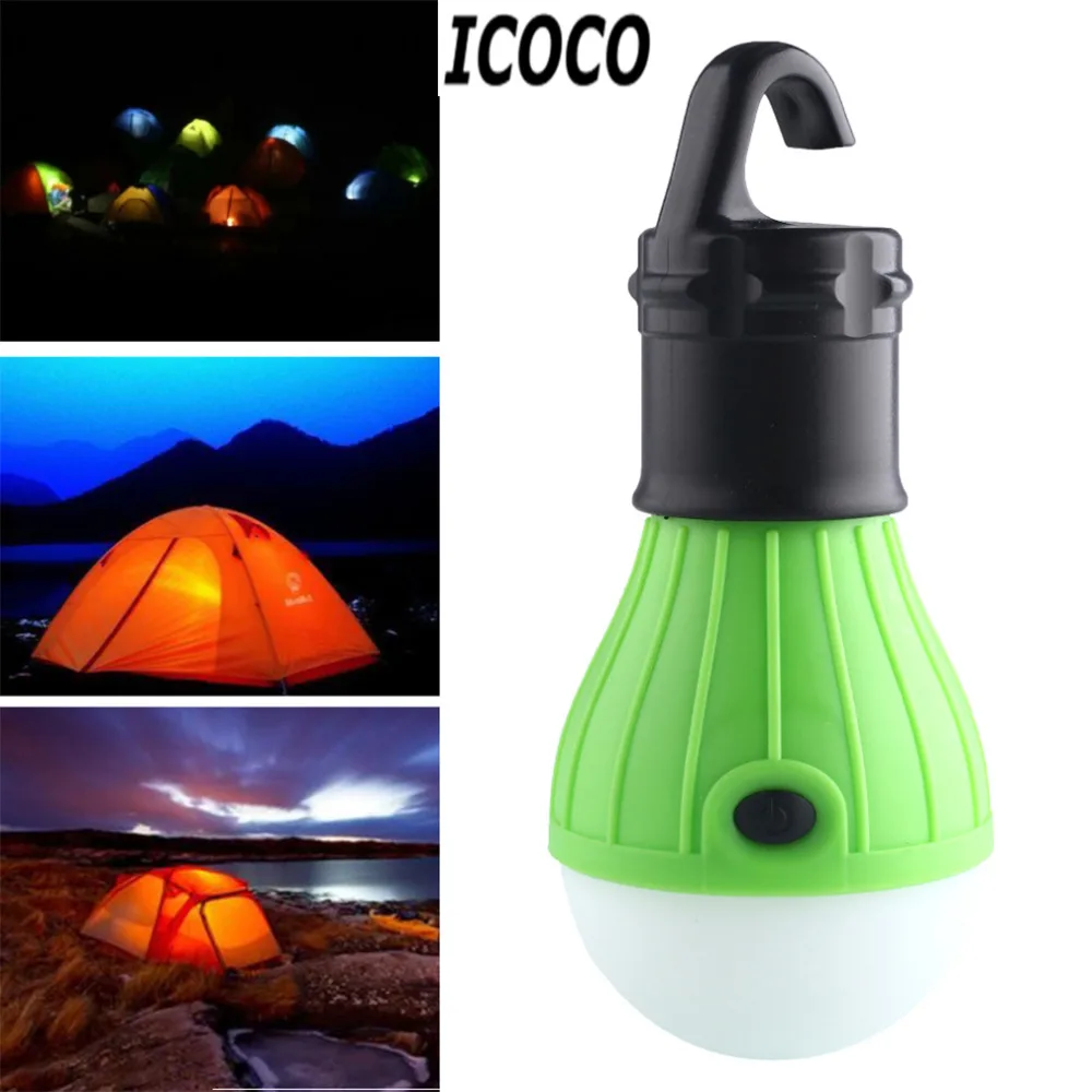

ICOCO 1pcs High Quality Portable Outdoor Hanging 3LED Camping Tent Light Bulb Soft Light For Camping Tent Fishing Hot Sale