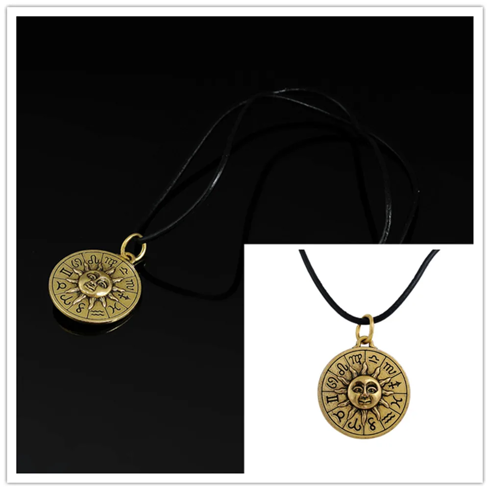 Египетский Религиозные ювелирные изделия кожаный шнур СЕТЬ Защита от солнца Moon