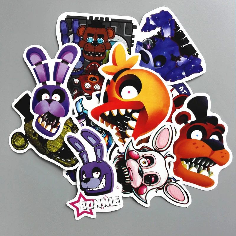 TD ZW 11 шт./лот наклейка Five Nights At Freddy для автомобиля, ноутбука, велосипеда, ноутбука, рюкзака, водонепроницаемая наклейка s Toy sticker s