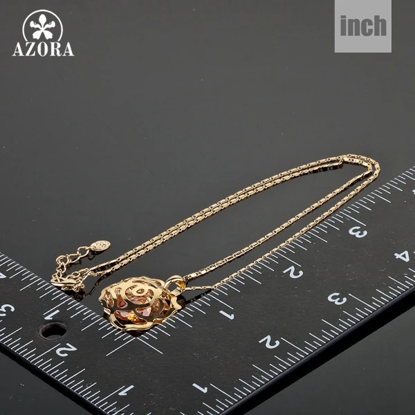 Новое сверкающее ожерелье AZORA с кубическим цирконием TN0053|necklace ocean|necklace juicynecklace t-bar