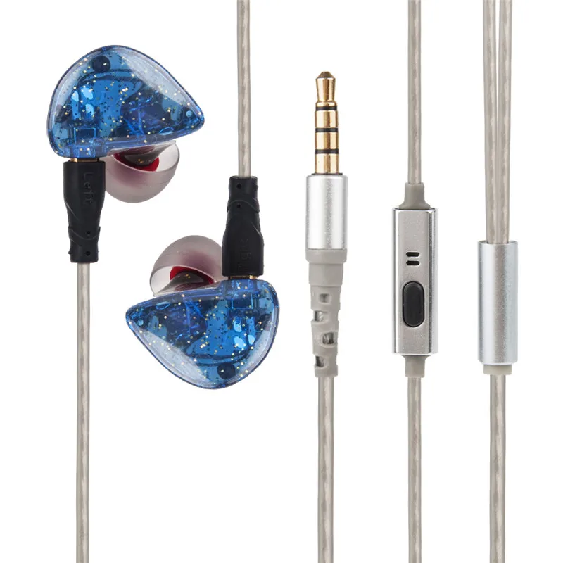 blue with cable SENFER UE S индивидуальный заказ балансными арматурными с динамическим BA+ DD как UE900 SE846 вокруг уха наушники с mmcx кабель HIFI наушники - Цвет: blue with cable
