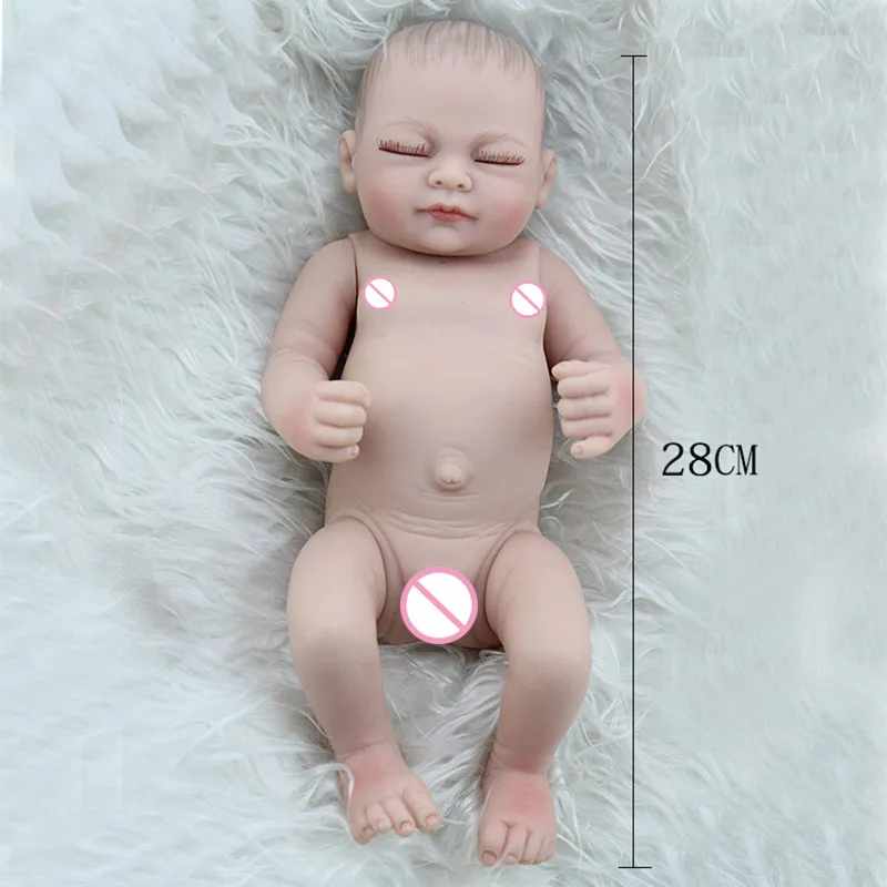 NPKDOLL 2 шт./компл. 28 см мини кукла 10 &quotручная работа силиконовые гиперреалистичный