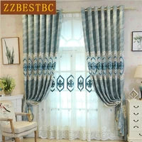 classic luxury villa windows curtains for living room kitchen european high quality hotel bedroom curtains custom finished