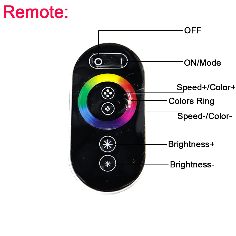 Оригинальный контроллер RGB GT666 18A 6 А * 3 канала радиочастотный дистанционный