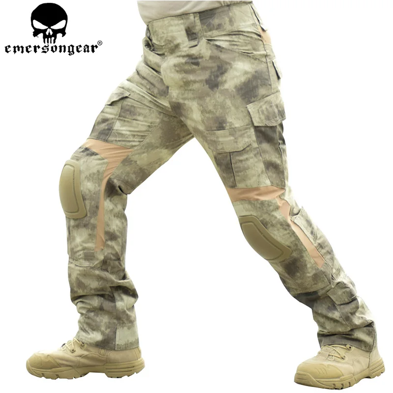 EMERSONGEAR боевая рубашка брюки с наколенниками тактические рубашки страйкбол