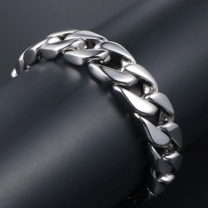 Браслеты и обручи мужские из полированной нержавеющей стали 14 5 мм|Цепочки