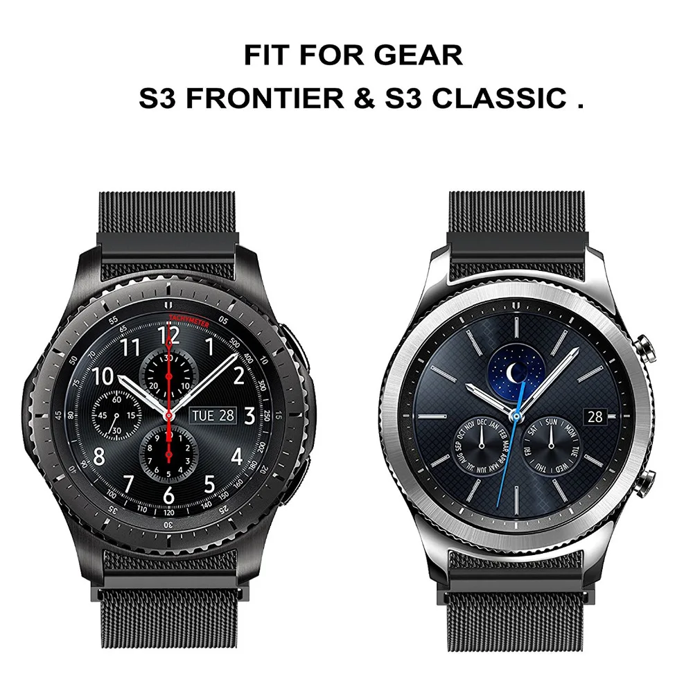 Для samsung Шестерни S3 классический Frontier наручные часы ремешок браслет