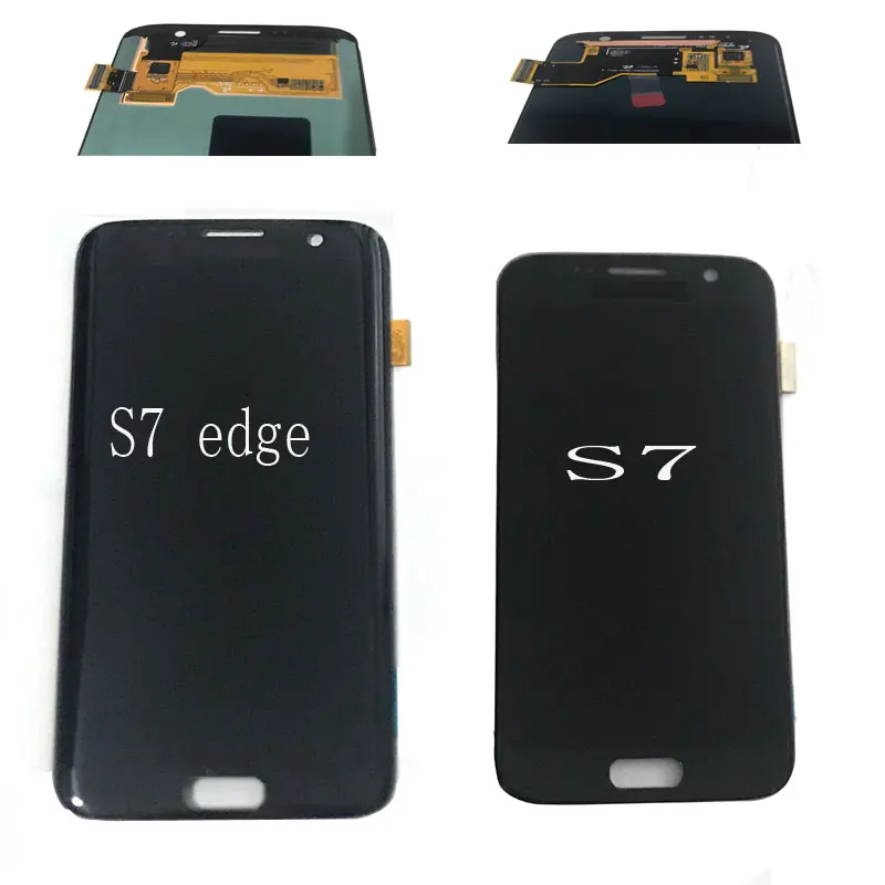 AMOLED дисплей для SAMSUNG S7 lcd+ сенсорный экран дигитайзер Заменяет SAMSUNG GALAXY S7 edge lcd 5,5 дюймов с ожогом G953
