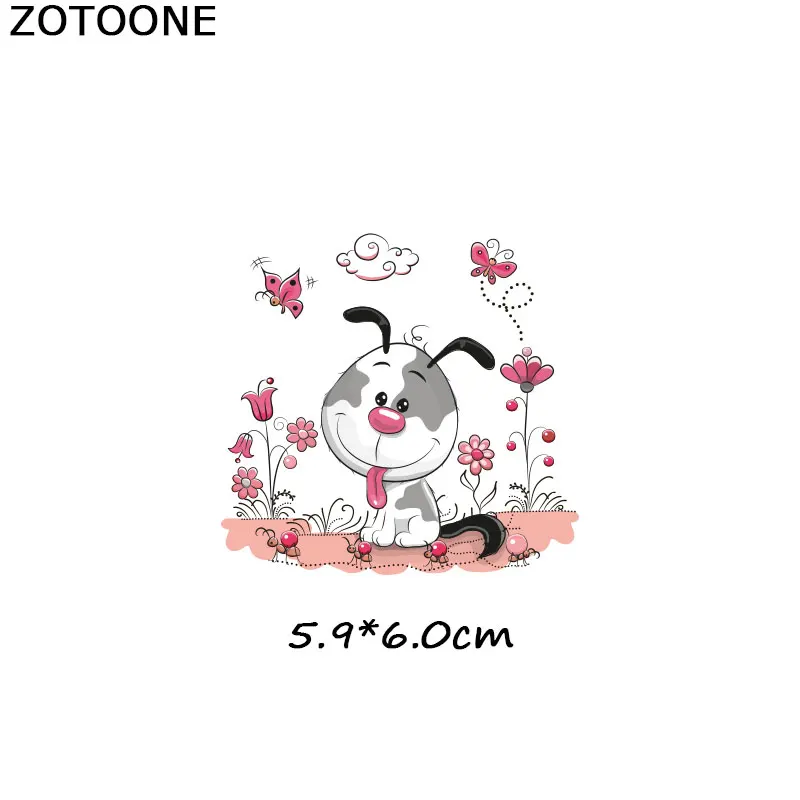 ZOTOONE Cute Cat Patches Flamingo Iron on Transfers for Clothes T-shirt Heat Transfer Animal Sticker DIY Accessory Appliques F1 | Дом и сад