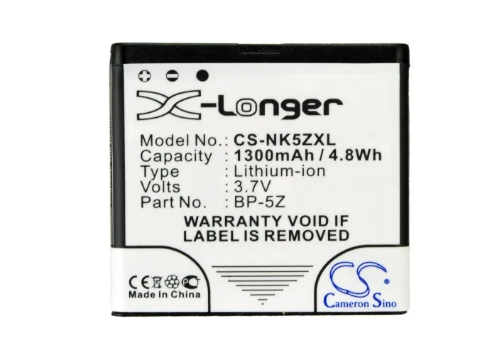 BP 5Z батареи Cameron Sino 1300mAh для Nokia 700 Zeta N700|1300mah battery|cameron sinobattery for nokia |