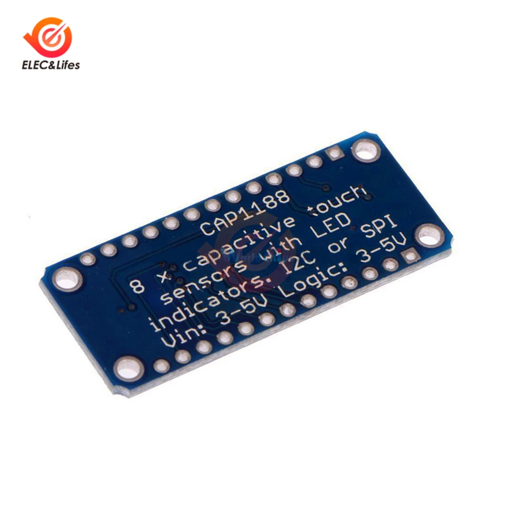 Емкостный сенсорный модуль CAP1188 с 8 кнопками SPI I2C сенсор Captouch со светодиодами