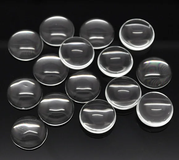 DoreenBeads стеклянное купольное уплотнение кабошоны фурнитура для украшений Круглая