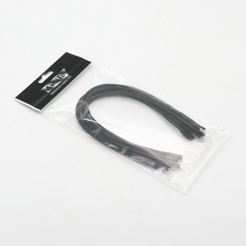 

Angitu Single Sleeved Front Panel +P, -P, Reset, Power SW, HDD, Speaker Extension Cable Kit-30cm