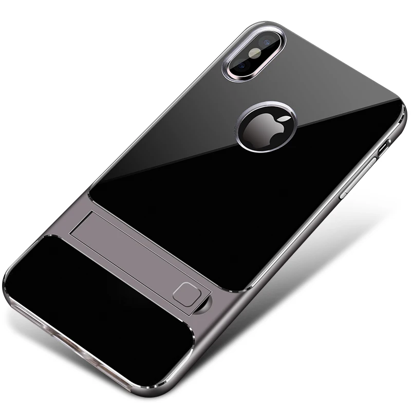 Чехол для iPhone XS MAX XR 6 6s 7 8 Plus X чехлы с рамкой из поликарбоната + Прозрачная мягкая