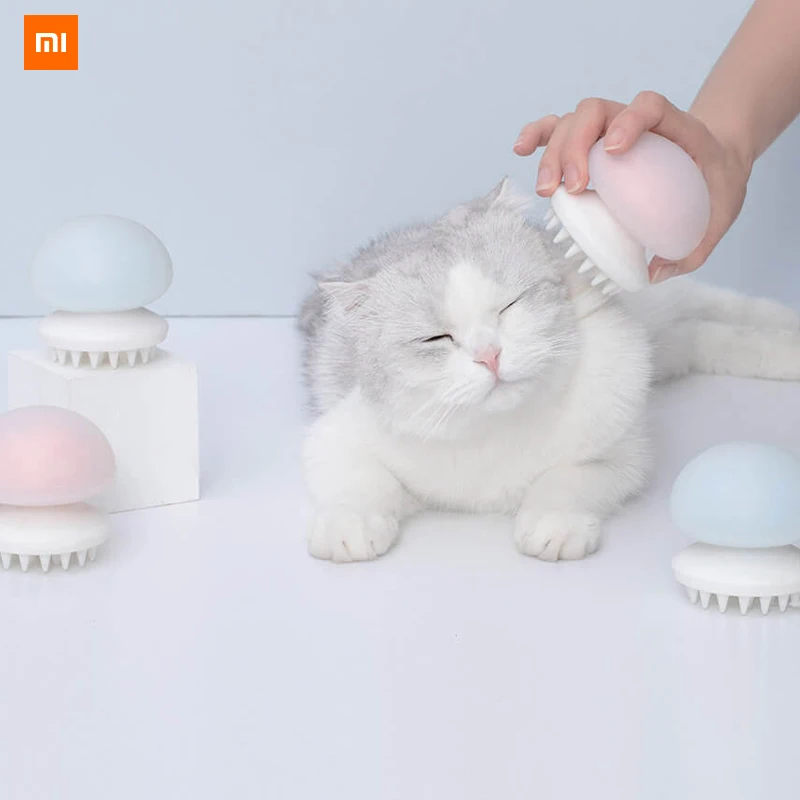 Xiaomi Mijia Youpin кошка Массажная расческа Медузы модель еда силиконовый класс отрицательных ионов антистатические влажные и сухие использование