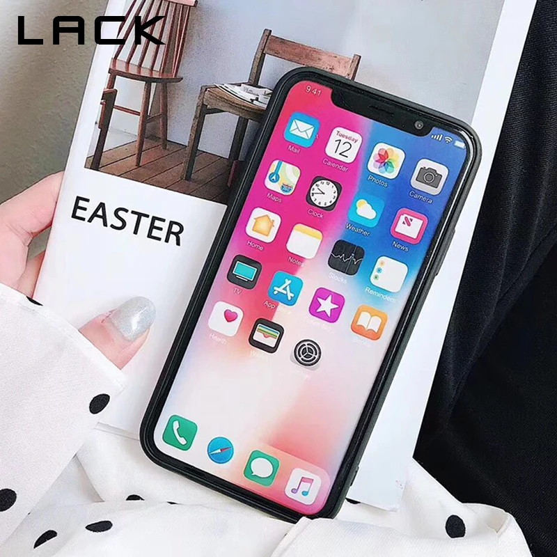LACK Cartoon Fruit Pear Phone Case For iphone X 6 6S 7 8 Plus Back Cover Fashion Blu-ray Glossy Cases Lovely Letter Coque Funda |