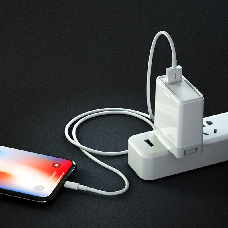 Konsmart 2 м USB кабель Шнур для iPhone Xs max X 8 7 Plus Xr ipad Pro Air iPod Быстрая зарядка данных ipad кабель зарядное устройство