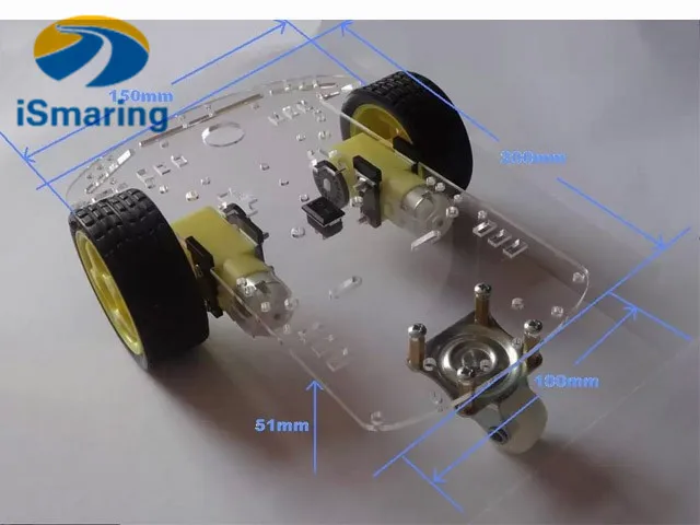 Официальный iSmaring Arduino Интеллектуальный автомобиль робот шасси с кодировщиком
