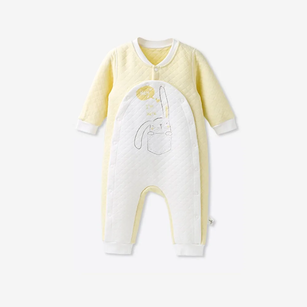 Newborn Baby Clothes Romper Cute Rabbit Cotton 2018 Spring 3-24 Month Infant Costume Girl Boy Jumpsuit BN650021 | Детская одежда и