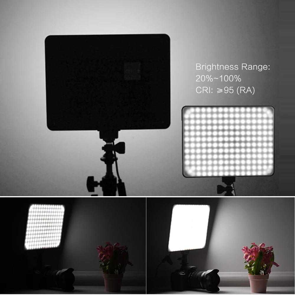 Viltrox VL 200B LED Видео свет ультра тонкий 5600K моно цвет фотографии заполняющий для Canon