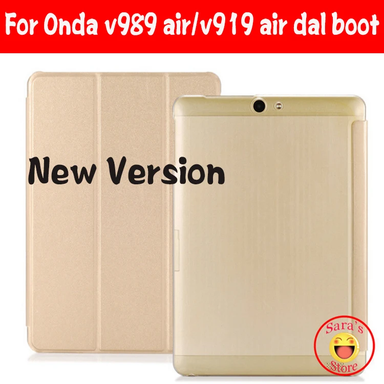 

For Onda V919 air ch V989 Air cover, For Onda V919 3G Air Dual Boot Case,Ultra-thin Leather case for 9.7inch Onda V989 air