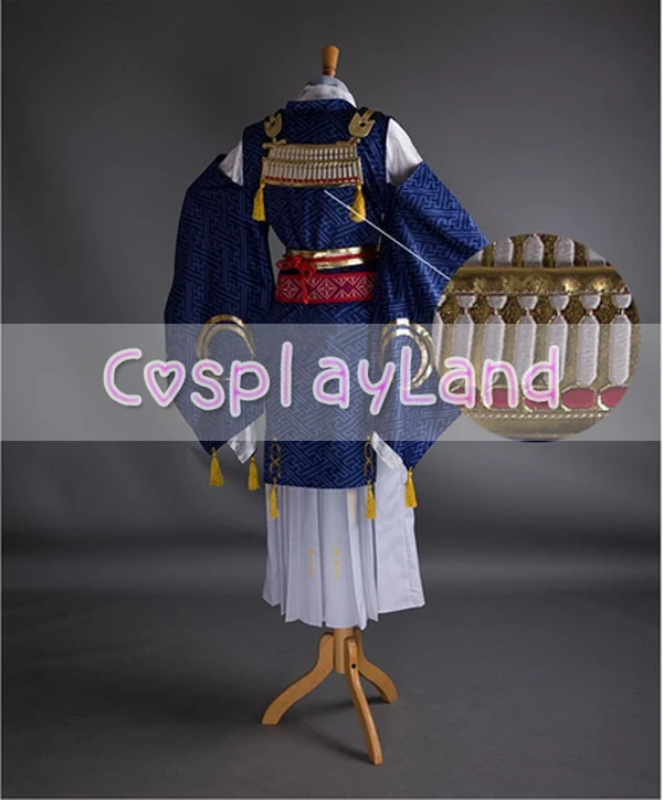 Touken Ranbu Косплэй Mikazuki munechika костюм Воин Хеллоуин Индивидуальный заказ