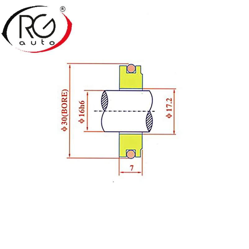 NP TV12C/14C TV12EC/TV12SC компрессор автомобильного кондиционера уплотнение вала
