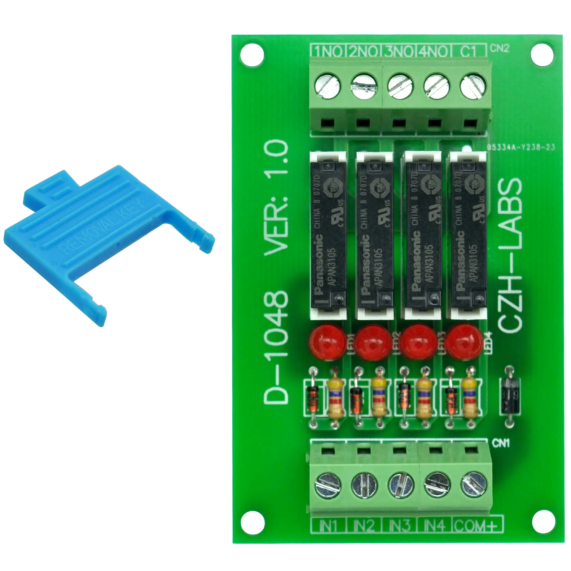 Тонкий Панель крепление DC5V раковина/NPN 4 SPST-NO 5A Мощность триггерный релейный