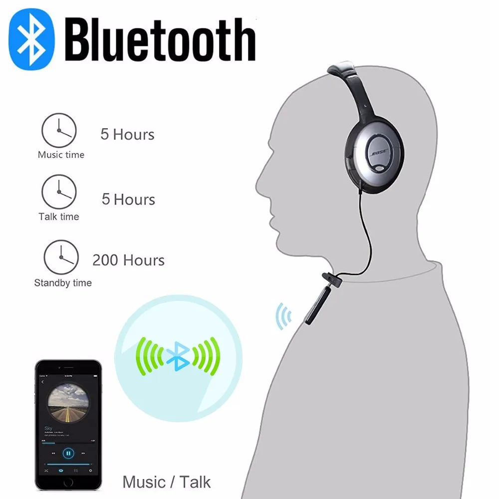 Bluetooth Кабель адаптер для наушников Bose QC25OE2 OE2i приемник аудио трансформирует не в