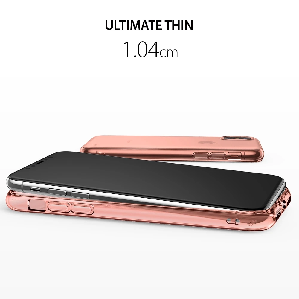 Чехол Ringke Air для IPhone X/Xs очень легкий прозрачный мягкий гибкий из ТПУ устойчивый к