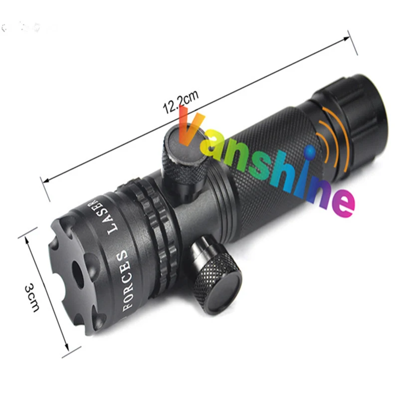 Тактический внешний автоматический замок 532 нм лазер 5 мВт зеленый/красный