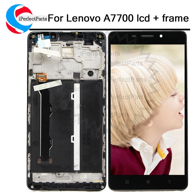 100% протестированный Хороший ЖК дисплей для lenovo a7700 сенсорный экран дигитайзер в