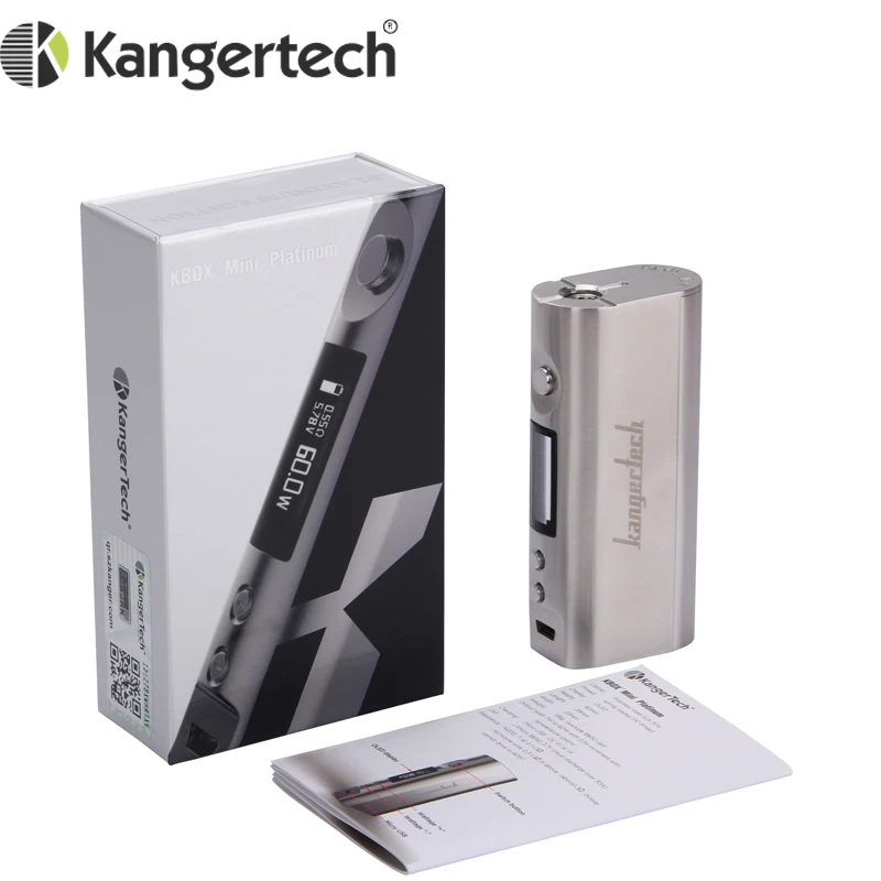 Оригинальная электронная сигарета Kanger KBOX Mini Platinum Box Mod Vape 60 Вт контроль