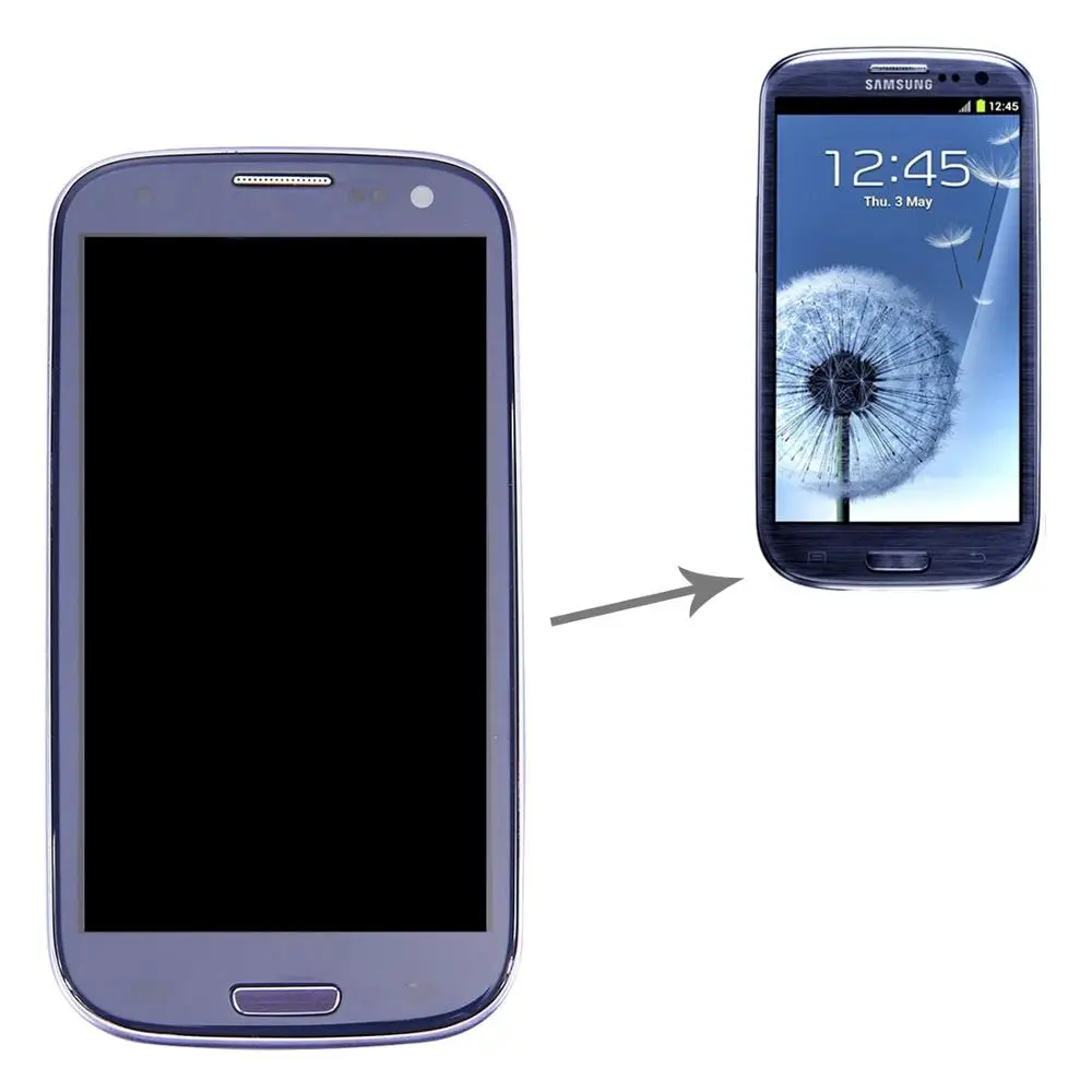 ЖК-экран и дигитайзер в сборе для Samsung Galaxy SIII/i9300 сенсорный экран с дигитайзером