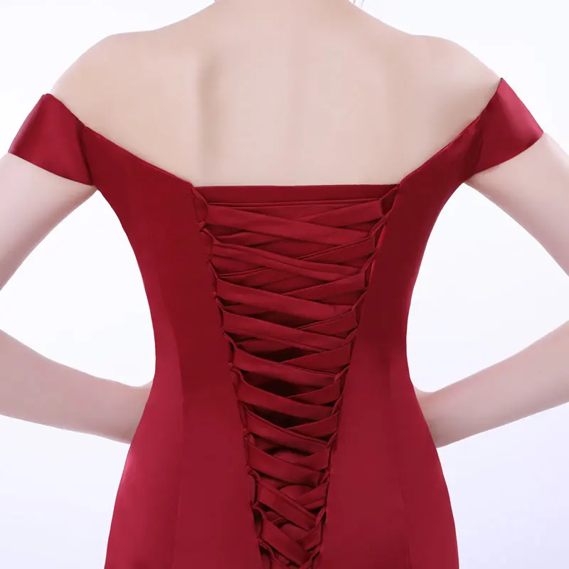 Новое поступление, платья для выпускного вечера, Vestido de Festa, платье с аппликацией и вырезом лодочкой, элегантное, на шнуровке, стильное, с оборками, сексуальное платье русалки