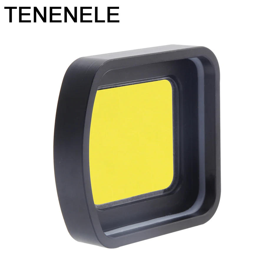 Фильтр TENENELE для экшн-камеры Sjcam SJ8 4K Pro/Plus/Air стеклянный фильтр желтого цвета
