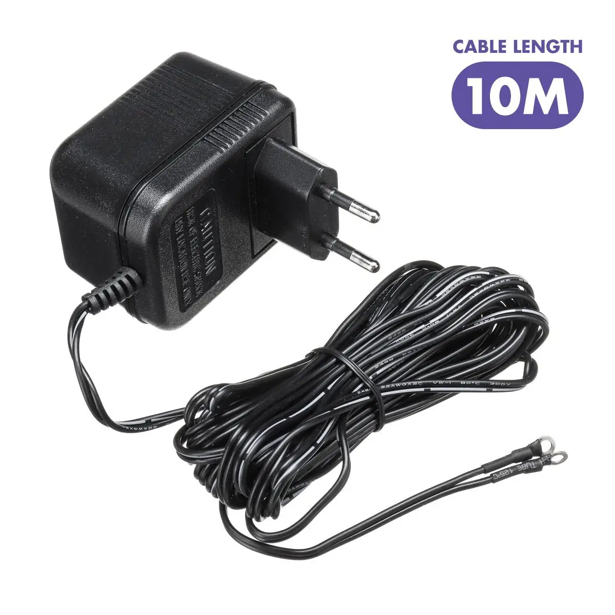 EU Plug 10 Meter 3/5/6/10 m кабель EU 18 V AC 230 В трансформатор беспроводная камера Wi-Fi для дверного звонка Мощность адаптер для IP видеосвязь кольцо Беспроводной дверной Звонок - Цвет: EU Plug 10 Meter