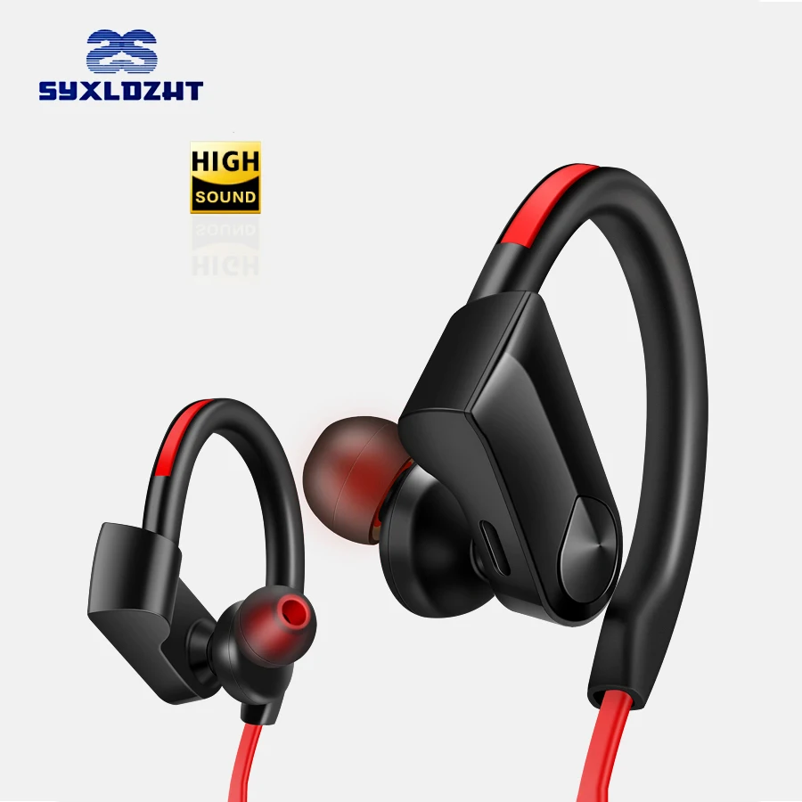 Спортивные Bluetooth наушники стерео беспроводные для телефона с микрофоном