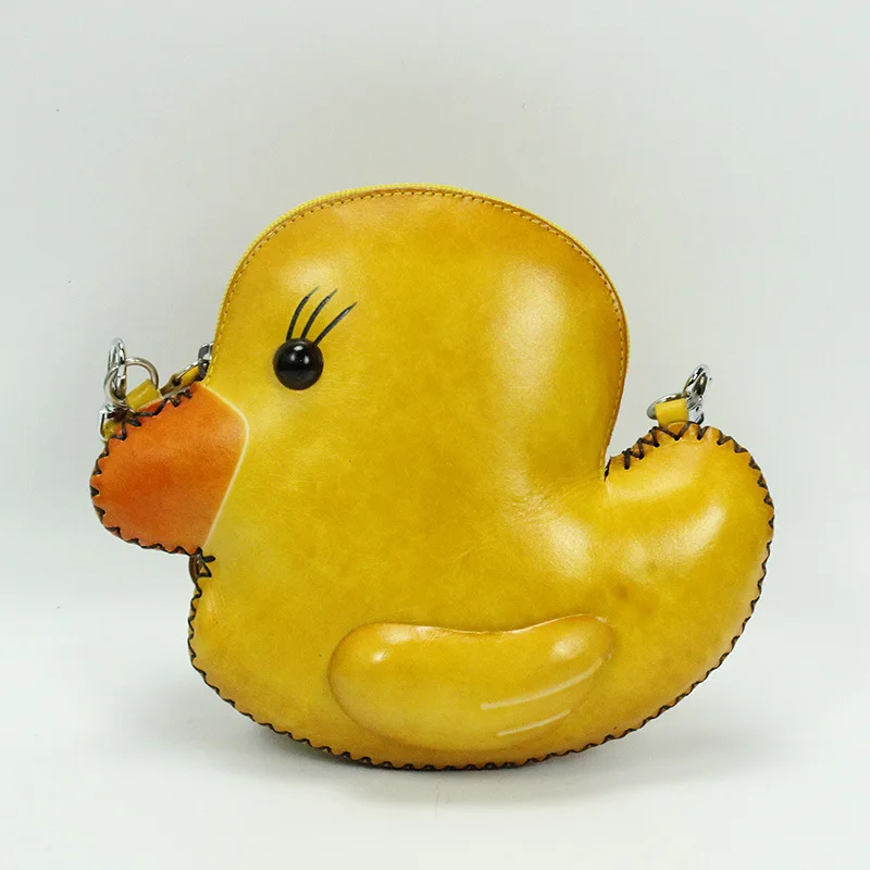 Женские сумки через плечо из 100% натуральной кожи маленькие с персонажами