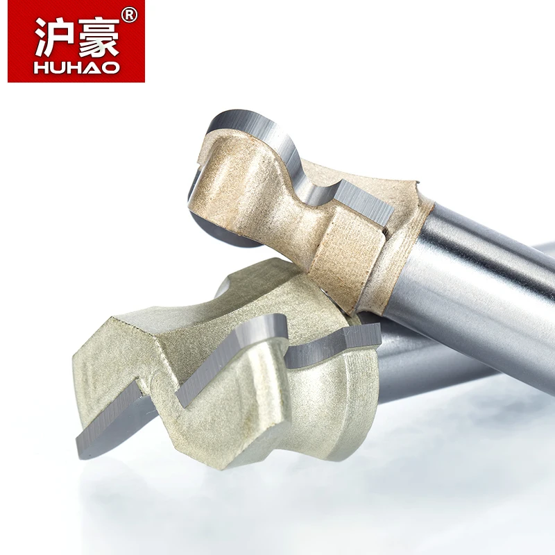 HUHAO 1 шт. 1/2 "хвостовик деревообрабатывающие фрезы для контурной обработки два