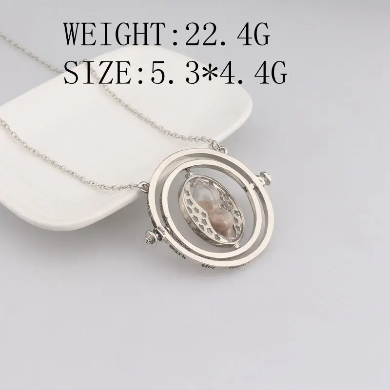 RJ 20 шт./лот модные фильм hp Time песочные часы на час ожерелья с подвесками золотые серебряные Песочные часы ожерелье леди для девочки Лучший подарок Kolye